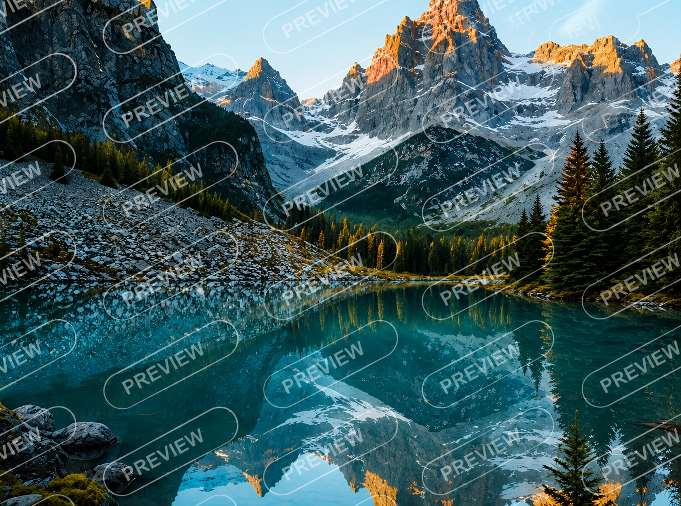 image before remove repeated watermark